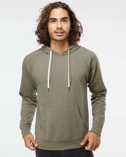 Independent Trading Co. Unisex Icon Lightweight Loopback Terry Hooded Sweatshirt SS1000 #colormdl_Olive