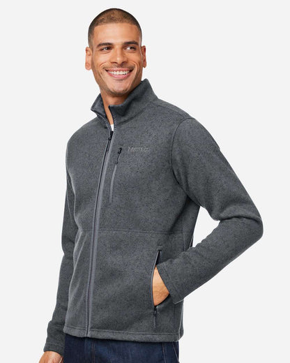 Marmot Men's Drop Line Fleece Jacket M16223 #colormdl_Steel Onyx Heather
