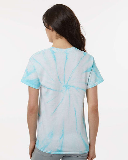 Dyenomite Cyclone Pinwheel Tie-Dyed T-Shirt 200CY #colormdl_Pale Turquoise