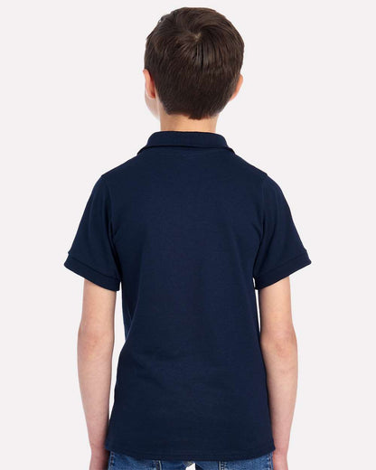 JERZEES Youth Dri-Power® Polo 437K #colormdl_J. Navy