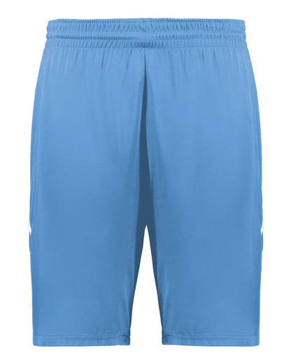 Augusta Sportswear Unisex Alley-Oop Reversible Shorts 1168 #color_Columbia Blue/ White