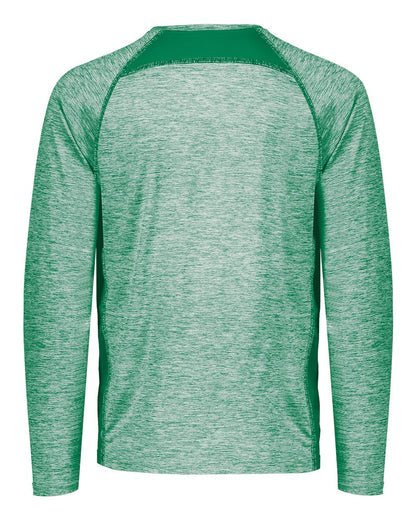 Holloway Men's Electrify CoolCore® Long Sleeve T-Shirt 222570 #color_Kelly Heather