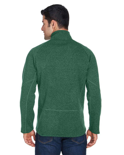 Devon & Jones Unisex Bristol Sweater Fleece Quarter-Zip Pullover DG792 #colormdl_Forest Heather