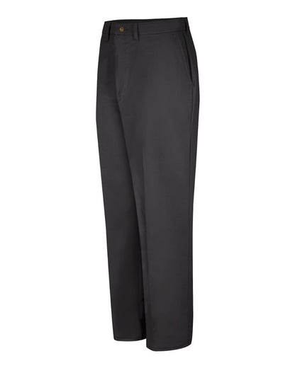 Red Kap Men's Plain Front Casual Cotton Pants PC44 #color_Black - 32I