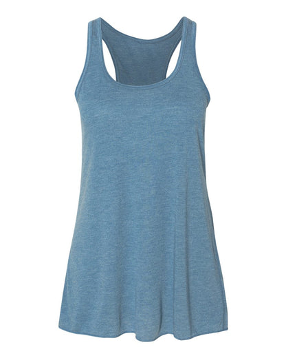 BELLA + CANVAS Women's Flowy Racerback Tank 8800 #color_Heather Deep Teal