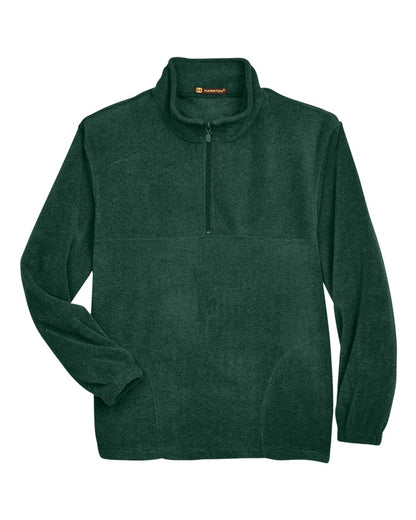 Harriton Men's Fleece Quarter-Zip Pullover M980 #color_Hunter