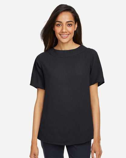 Devon & Jones Women's Perfect Fit™ Boat Neck Blouse DP613W #colormdl_Black