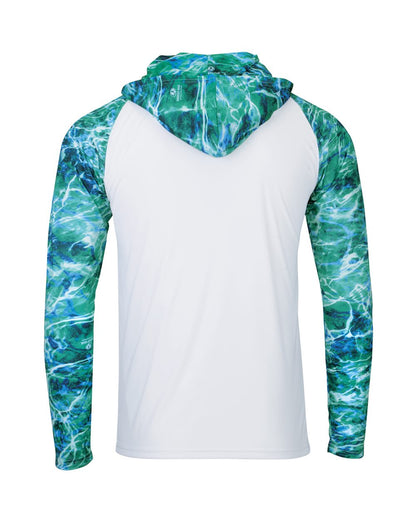 Paragon Men's Biloxi Performance Colorblocked Hooded Sweatshirt 241 #color_Seafoam