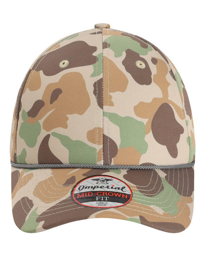 Imperial The Outtasite Cap 5058 #color_Frog Skin Camo/ Brown