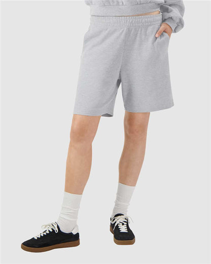 American Apparel Pique Unisex Gym Shorts 2PQ #colormdl_Heather Grey