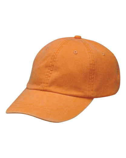 Adams Headwear Youth Pigment-Dyed Cap ACKO101 #color_Tangerine