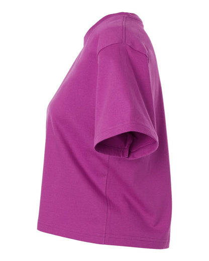 American Apparel Women's Fine Jersey Boxy Tee 102 #color_Super Pink