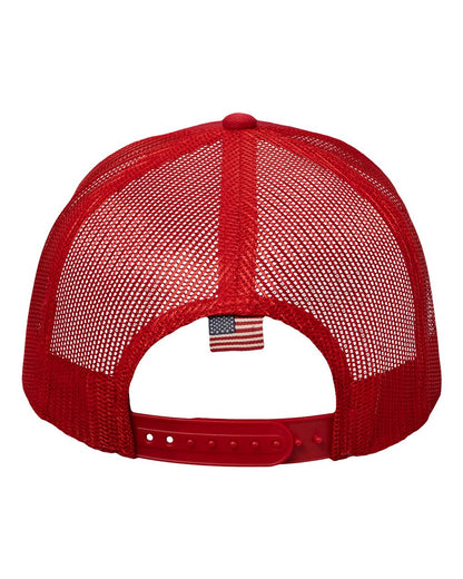 Kati USA Flag Mesh Cap AM350M #color_Red/ USA Mesh