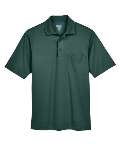 CORE365 Men's Origin Performance Piqué Polo with Pocket 88181P #color_Forest
