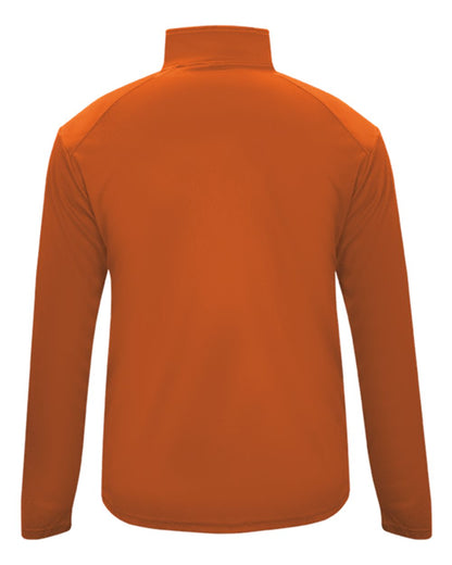 Badger Youth B-Core Quarter-Zip Pullover 2102 #color_Burnt Orange/ Graphite