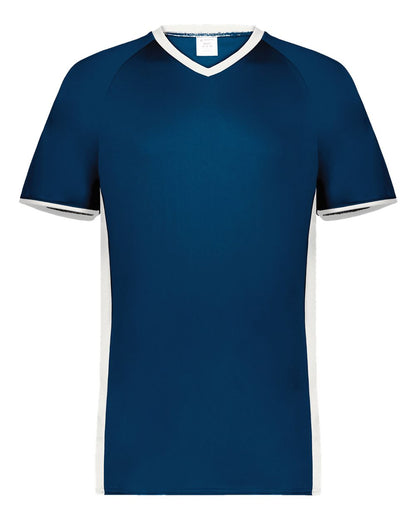 Augusta Sportswear Cutter V-Neck Jersey 6907 #color_Navy/ White