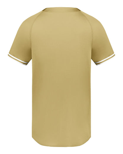 Augusta Sportswear Cutter Henley Jersey 6905 #color_Vegas Gold/ White