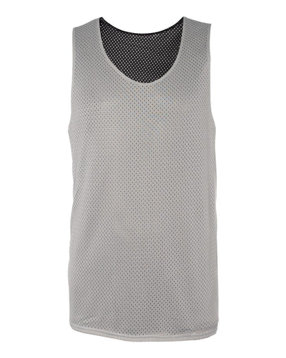 Badger Pro Mesh Reversible Tank Top 8529 #color_Silver/ Black