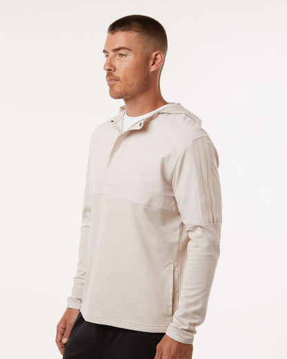 Adidas Men's Half-Zip Hooded Anorak A607 #colormdl_Alumina
