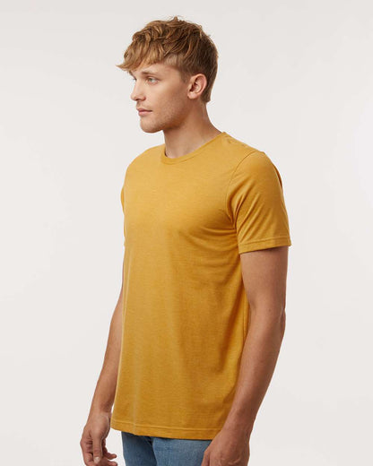 Tultex Unisex Combed CVC T-Shirt 602CVC #colormdl_Heather Mustard