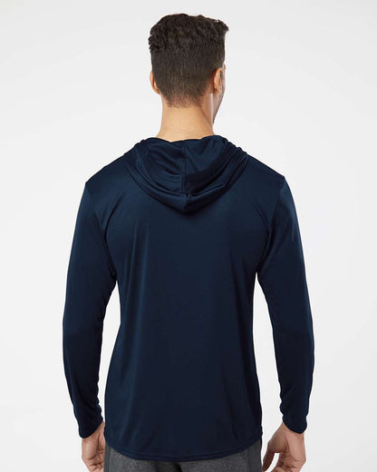 Paragon Unisex Bahama Performance Hooded Long Sleeve T-Shirt 220 #colormdl_Navy
