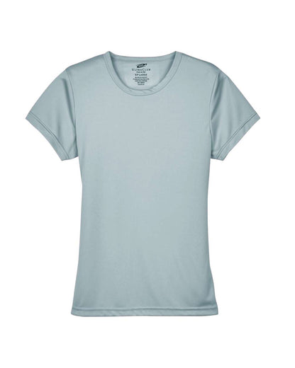 UltraClub Women's Cool & Dry Sport Performance Interlock T-shirt 8420L #color_Grey