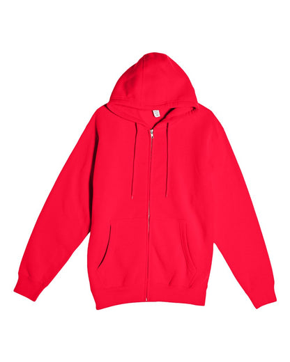 Lane Seven Unisex Premium Full-Zip Hooded Sweatshirt LS14003 #color_Red