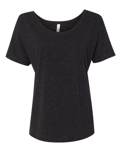 BELLA + CANVAS Women’s Slouchy Tee 8816 #color_Black Speckled