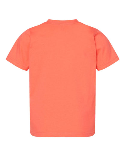 Rabbit Skins Toddler Fine Jersey Tee 3321 #color_Papaya