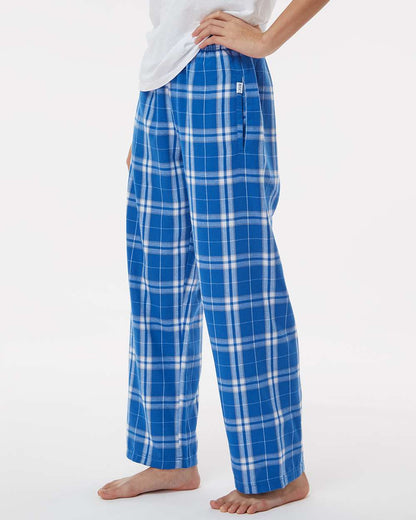 Boxercraft Youth Flannel Pants BY6624 #colormdl_Royal/ Silver