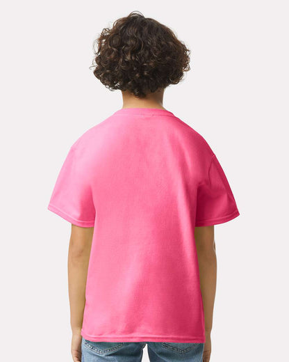 Gildan Youth Ultra Cotton® T-Shirt 2000B #colormdl_Safety Pink