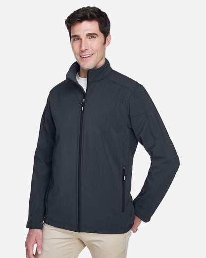 CORE365 Men's Cruise Two-Layer Fleece Bonded Soft Shell Jacket 88184 #colormdl_Carbon