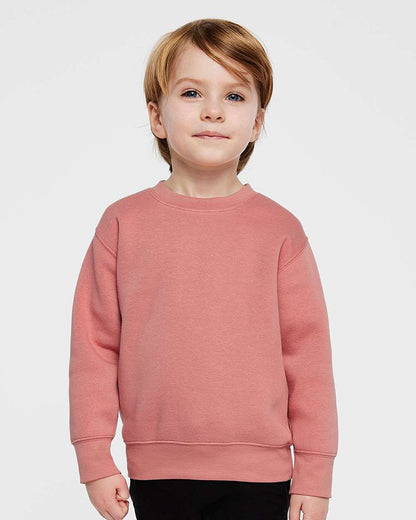 Rabbit Skins Toddler Fleece Crewneck Sweatshirt 3317 #colormdl_Mauvelous