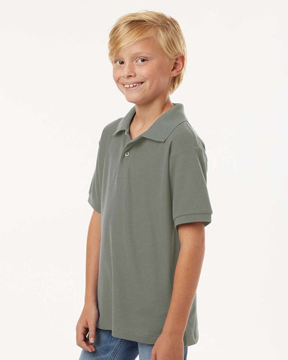 AllPro Youth Pique Polo 62800Y #colormdl_Greystone