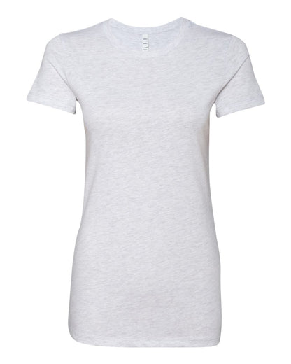 BELLA + CANVAS Women's Slim Fit Tee 6004 #color_Solid White Blend