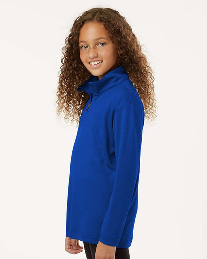 AllPro Youth Pro-Lock Performance Quarter-Zip Pullover 41870Y #colormdl_Royal