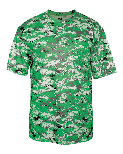 Badger Men's Digital Camo T-Shirt 4180 #color_Kelly Digital