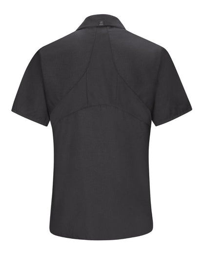 Red Kap Women's Mimix Work Shirt SX21 #color_Black
