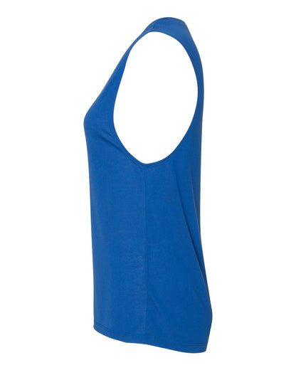 BELLA + CANVAS Women's Flowy Scoop Muscle Tank 8803 #color_True Royal