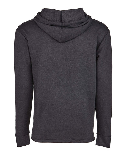 Next Level Malibu Welt Pocket Hoodie 9300 #color_Heather Black