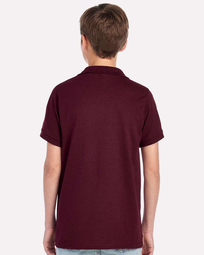 JERZEES Youth Dri-Power® Polo 437K #colormdl_Maroon