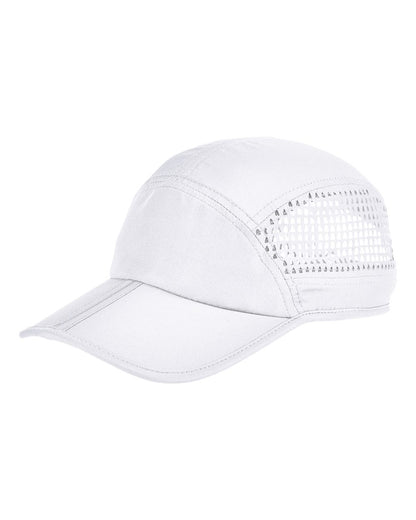 Big Accessories Foldable Bill Performance Cap BA657 #color_White