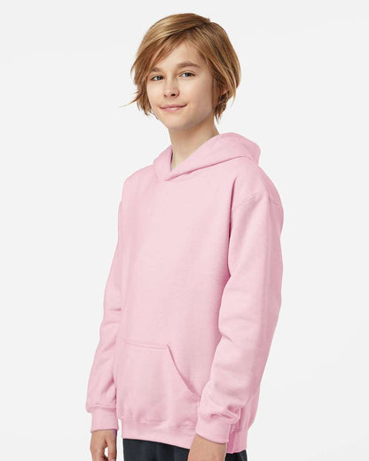 Tultex Youth Hooded Sweatshirt 320Y #colormdl_Light Pink