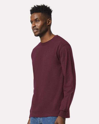 Gildan Ultra Cotton® Long Sleeve T-Shirt 2400 #colormdl_Maroon