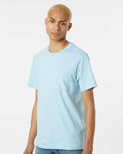 SoftShirts Unisex Classic Pocket T-Shirt 210 #colormdl_Chambray