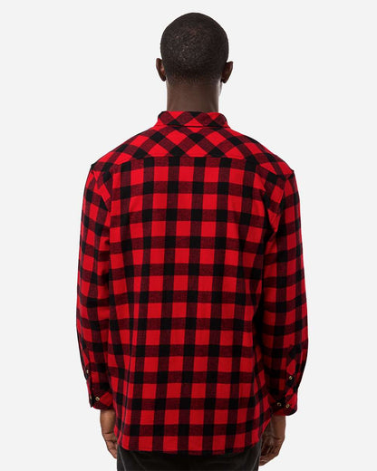 Boxercraft Men's Flannel Button Down Shirt BU7401 #colormdl_Red/ Black Buffalo