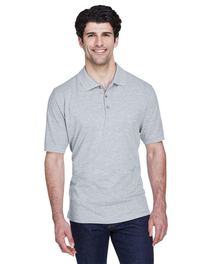 UltraClub Men's Classic Piqué Polo 8535 #colormdl_Heather Grey