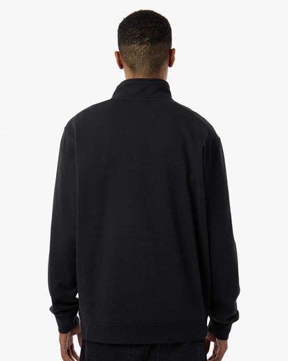 Independent Trading Co. Unisex Midweight Quarter-Zip Pullover SS4600QZ #colormdl_Black