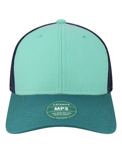 LEGACY Mid-Pro Snapback Trucker Cap MPS #color_Mint/ Marine/ Navy