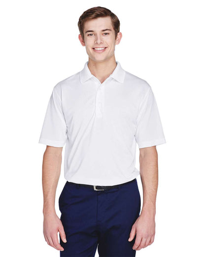 UltraClub Men's Cool & Dry 8-Star Elite Performance Interlock Polo 8610 #colormdl_White